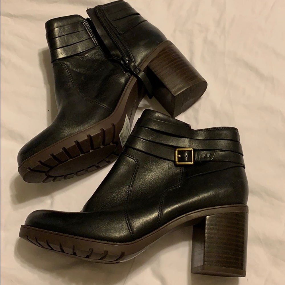 Black Booties with Buckle